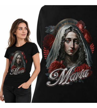 Koszulka Chrześcijańska damska AVE MARIA